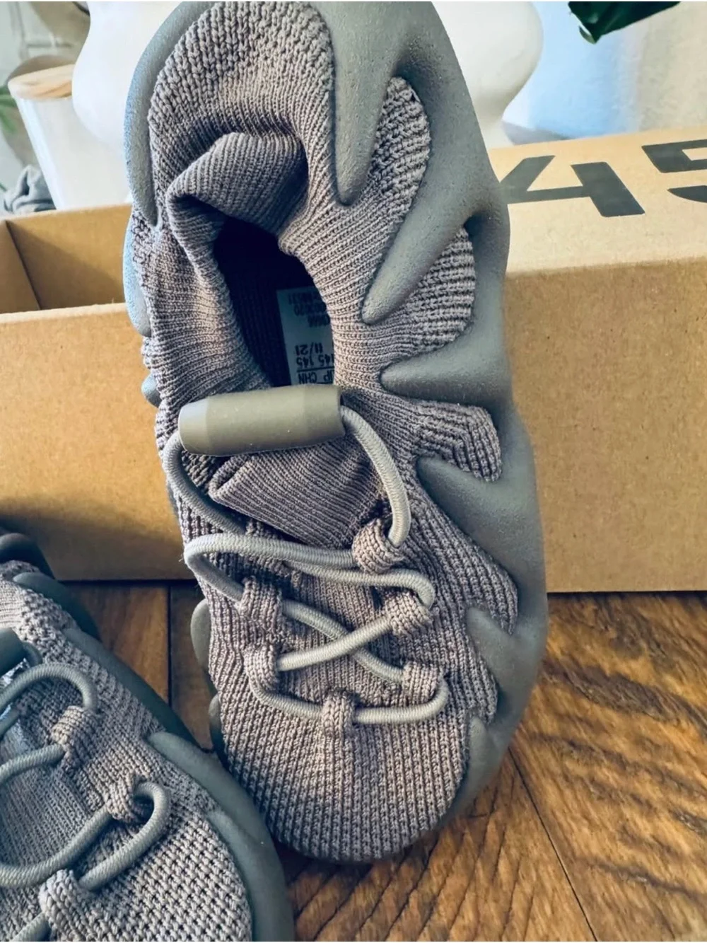 Yeezy 450 by Adidas in dark Gray